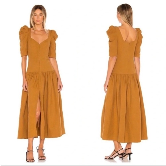 Mara Hoffman Phaedra Linen Blend Midi Dress - Picture 5 of 13